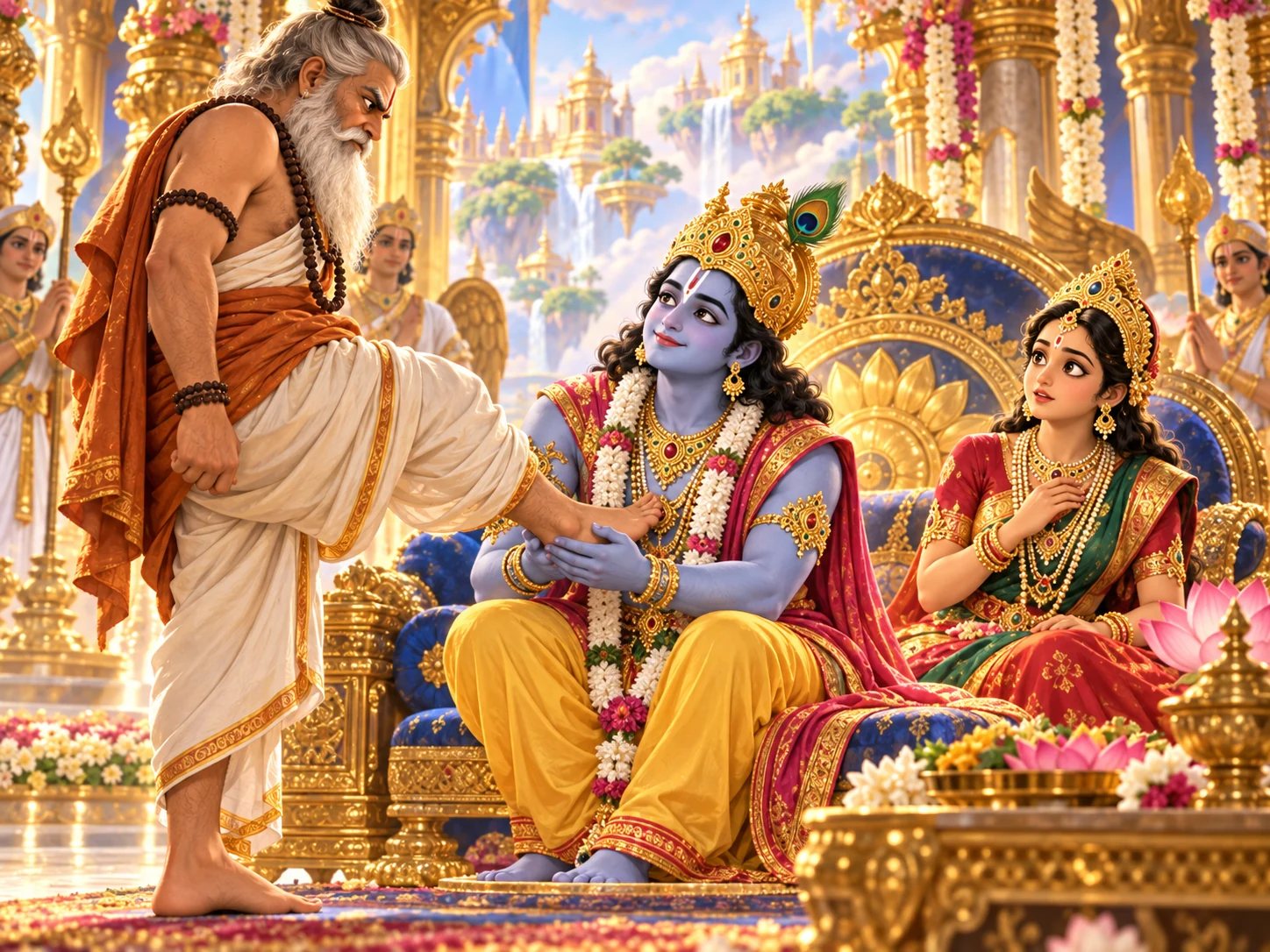 Illustration for The Test at Vaikuṇṭha