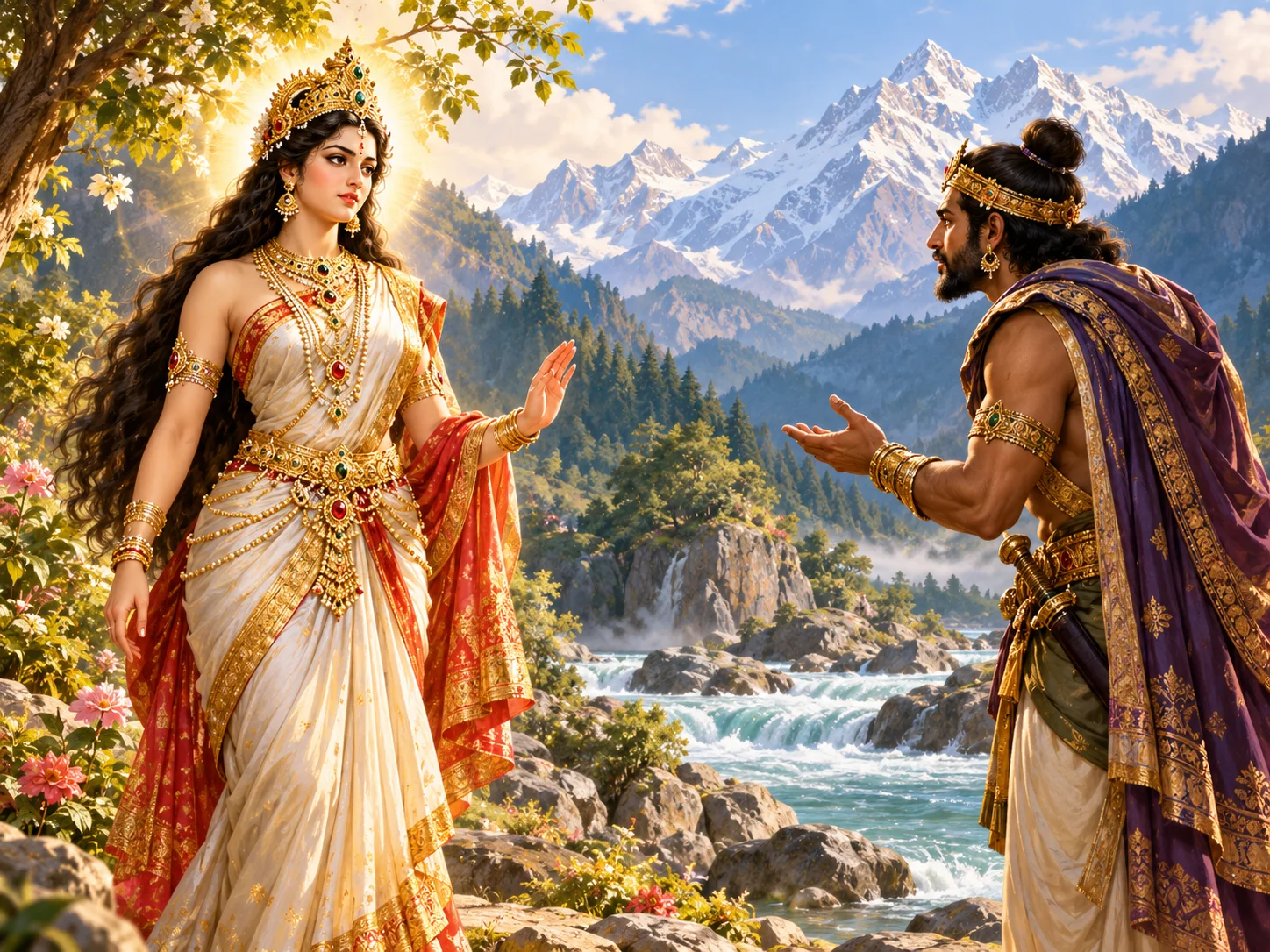 Illustration for The Devī and the Messenger