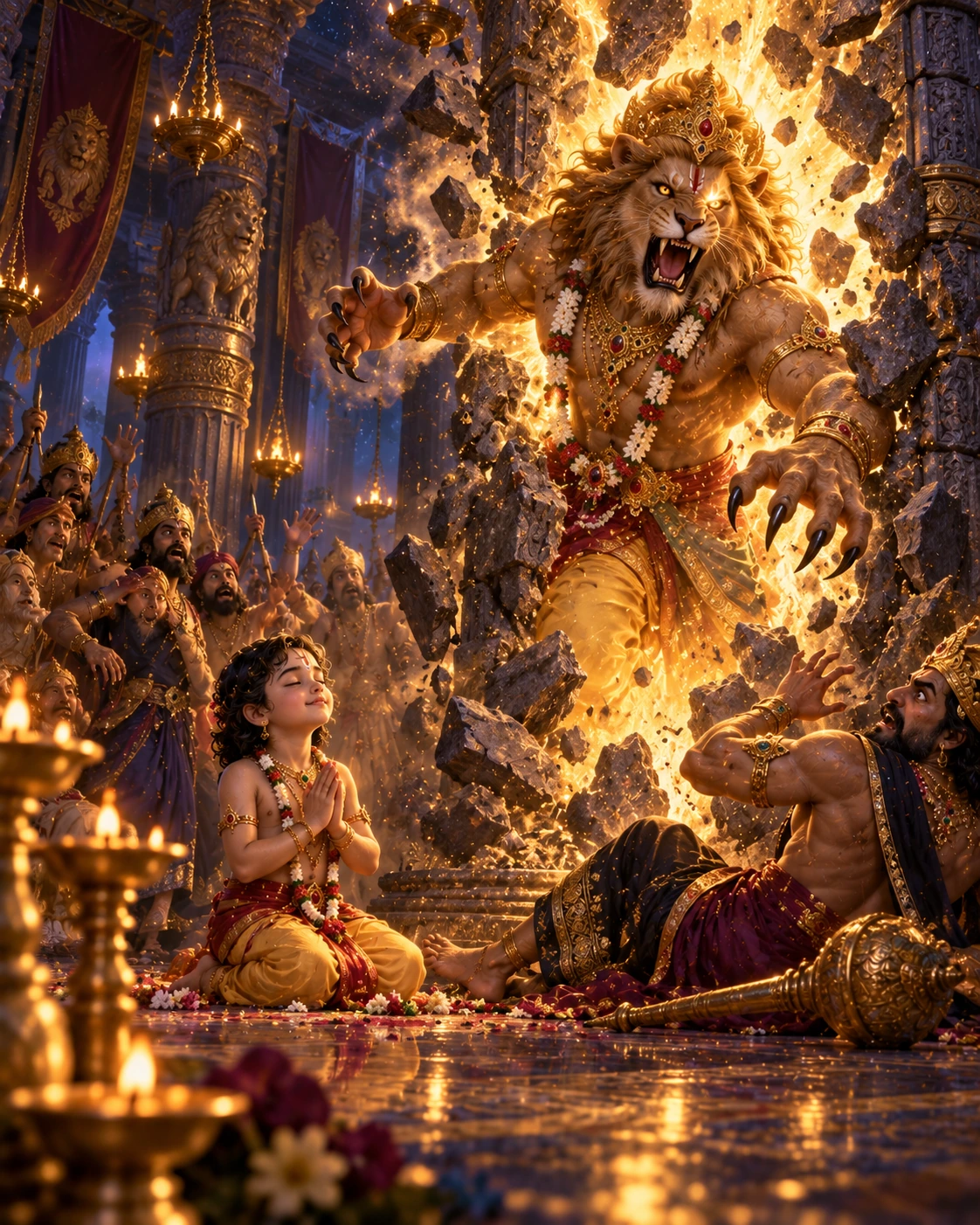 Prahlāda and the Pillar